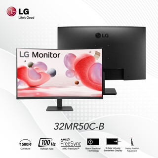 顯示器 LG LED 32 32MR50C-B 全高清曲面,帶 AMD FreeSync