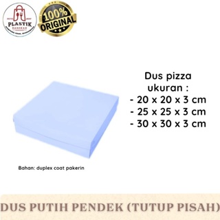Putih PIZZA BOX UK 20X20 短盒披薩盒白色披薩盒 20X20