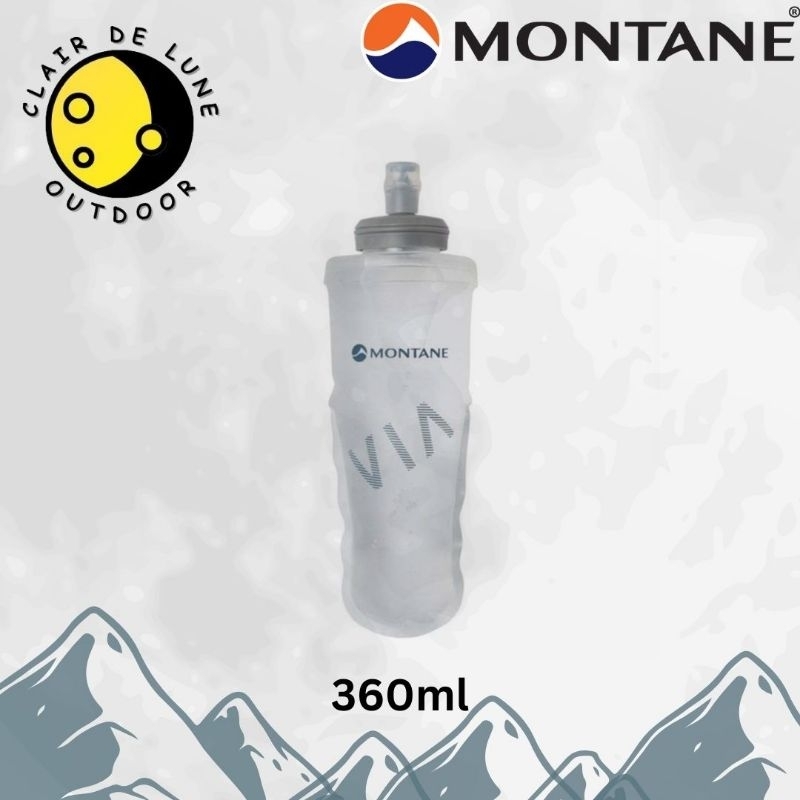 Montane 軟水壺折疊瓶 360ml 折疊跑步瓶超輕瓶