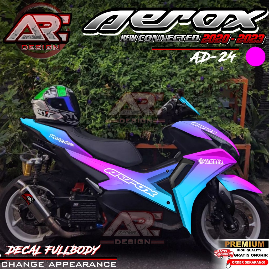 山葉 最新貼花貼紙 Yamaha Aerox 155 新連接全身貼紙改裝變化 Aerox 新 2020 2021 202