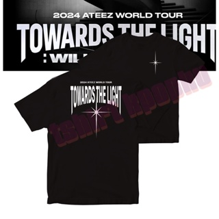 韓國 ateez 世界巡迴演唱會 T 恤 2024 TOWARDS THE LIGHT