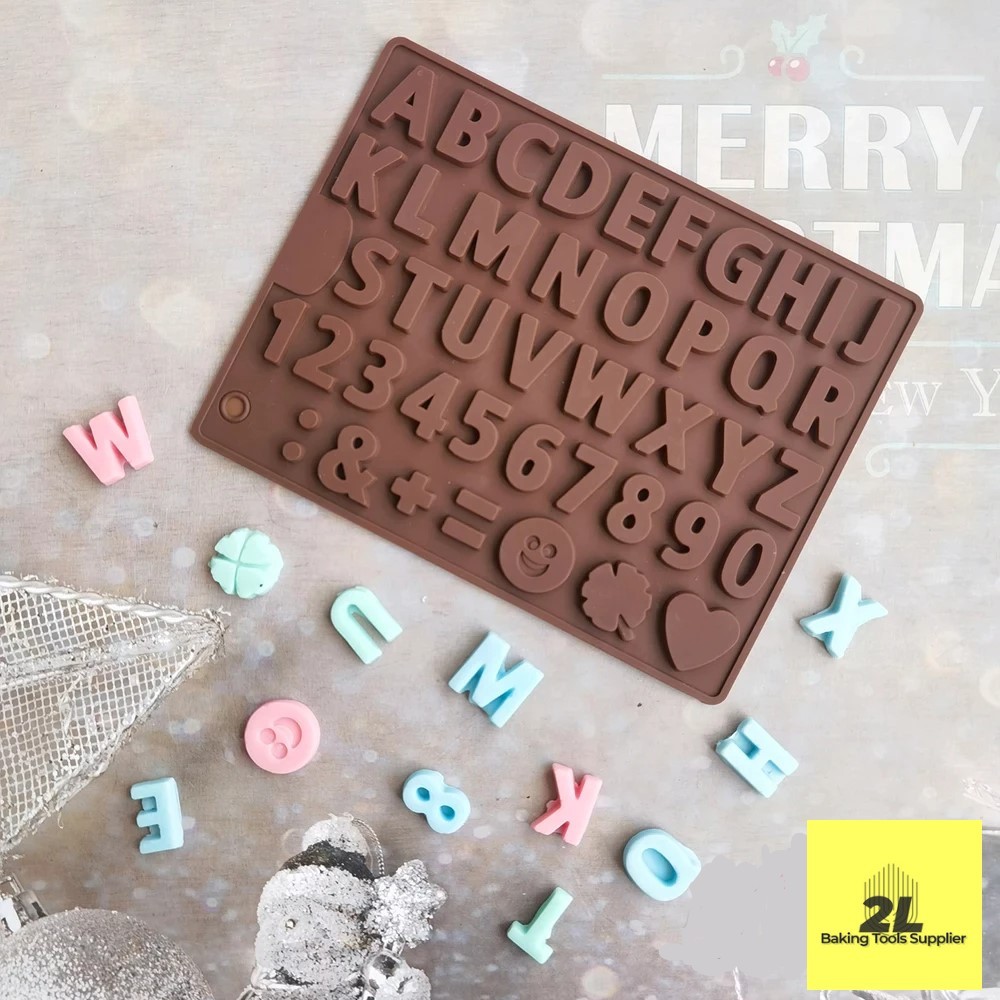 矽膠模具巧克力布丁軟糖字母字母符號