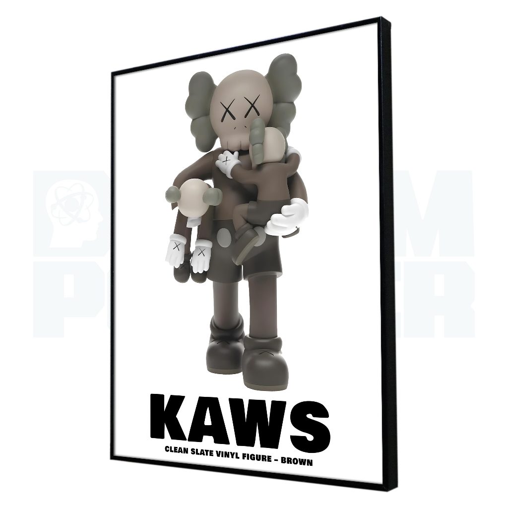 Kaws Hypebeast Clean Slate 乙烯基人物框架海報