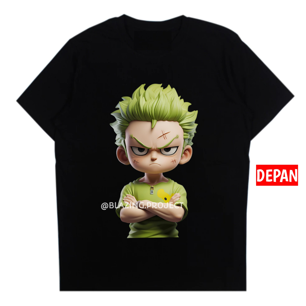 Roronoa Zoro 高級中性一件動漫 Distro T 恤