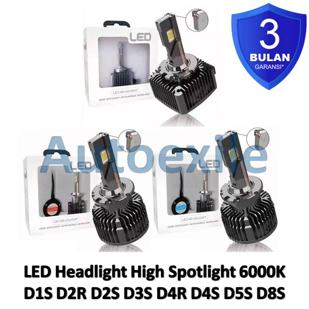 Putih Led 大燈高射燈 D1S D2R D2S D3S D4R D4S D5S D8S 6000K 白色白色大燈