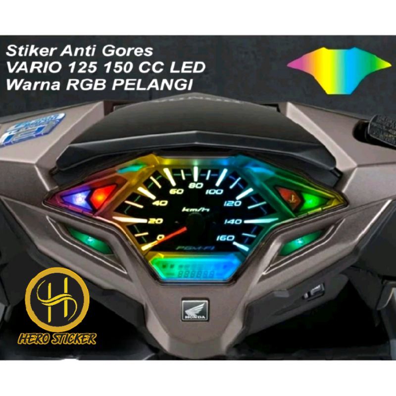 HONDA 125/150cc led vario Speedometer Sticker/125/150cc 彩虹透明