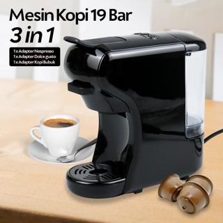 Mesin Espresso 咖啡機 3 合 1 咖啡機 19 Bar 1450W 600ml 自動