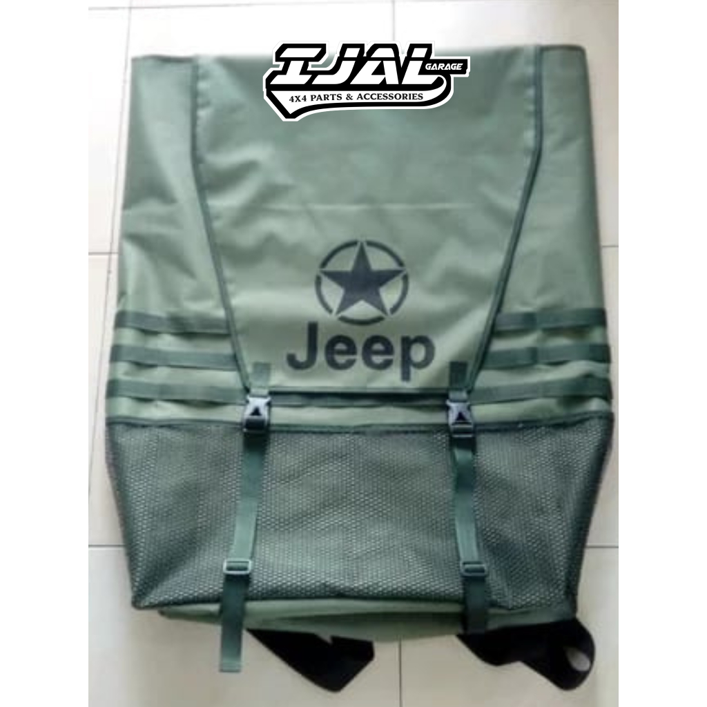 JEEP 垃圾袋越野吉普車標誌備用輪胎背包