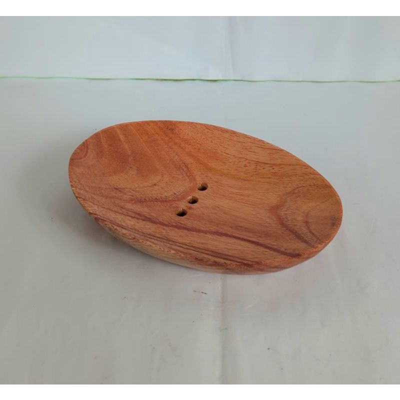 Kayu 獨特的桃花心木肥皂架 ESTHETIK 木製肥皂盒