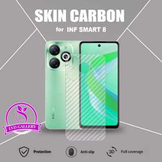 Infinix smart 8 infinix smart 8 Pro 皮膚碳透明 Garskin 防刮背 infini