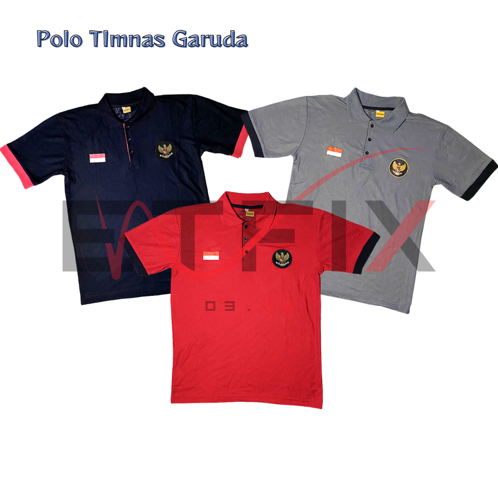 印尼國家隊polo T恤高品質成人袖T恤最新嘉魯達國家隊T恤酷厚材質
