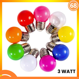乒乓球led燈泡g45 3W 3W燈七彩裝飾燈泡裝飾燈
