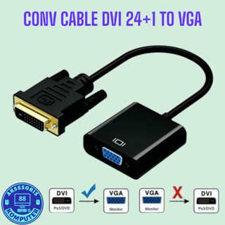 轉換器 DVI 24+1 轉 VGA 轉換器顯示器 DVI 轉 VGA 電纜