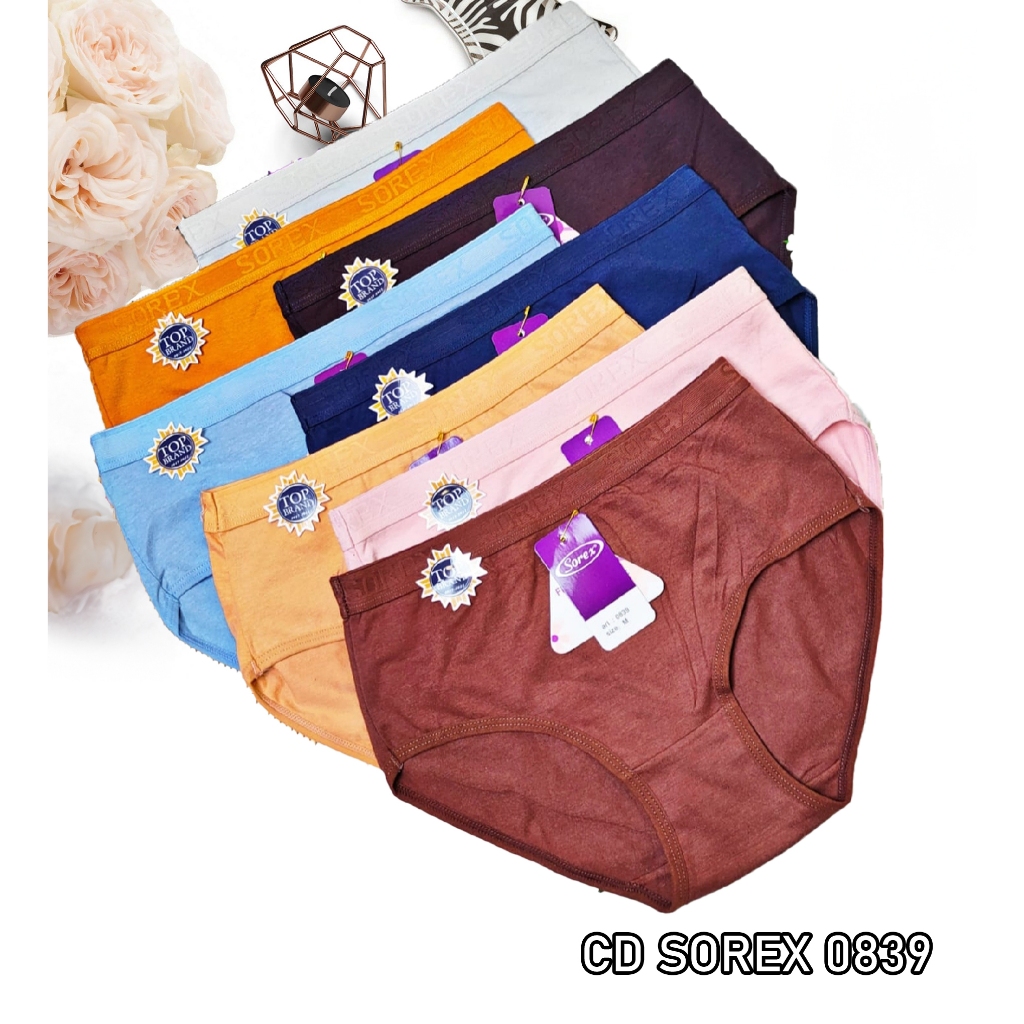 Sorex KATUN 6 件女士內褲由精細舒適棉質尺寸製成 M-L-EL-QL CD 女士內褲 0839 6 件優質棉