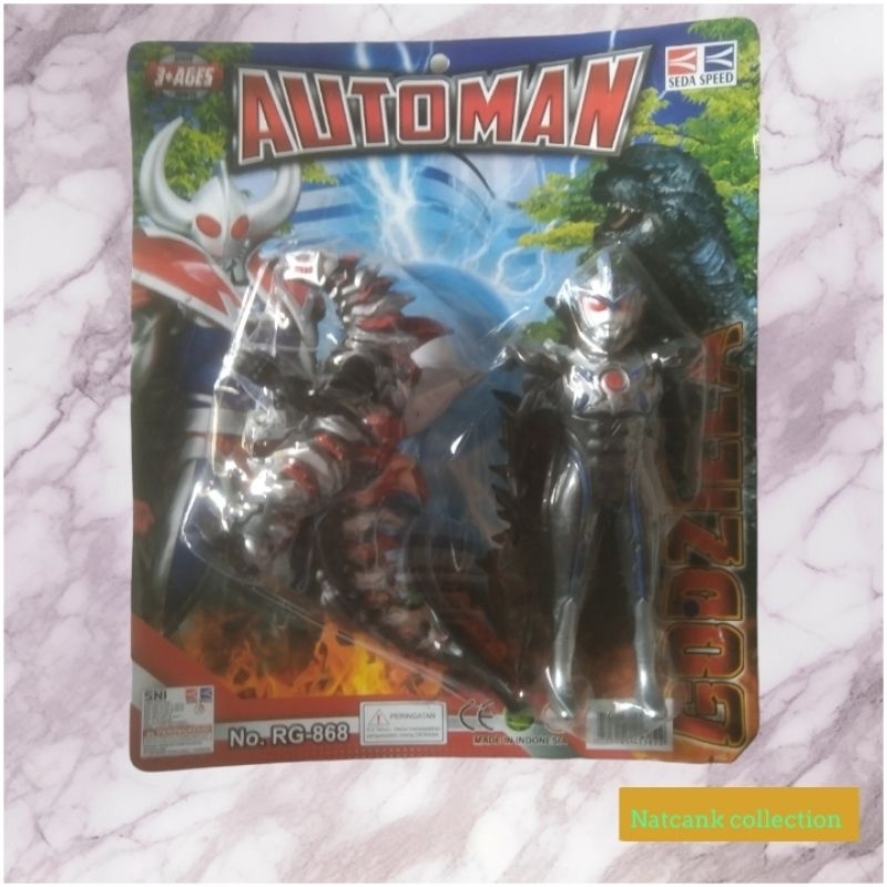 Automan 機器人玩具套裝加怪物
