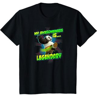 功夫熊貓 Premium Distro 兒童 T 恤 My Awesomeness is Legendary Po T