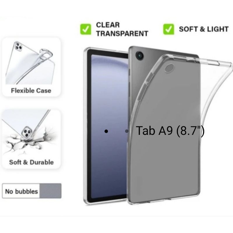 SAMSUNG 手機殼三星 Tab A9 A9 Plus TPU 果凍透明