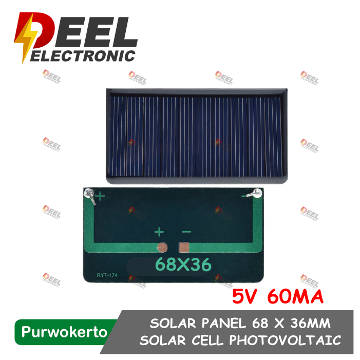 太陽能電池板 5V 60MA 68X36MM SOLAR PANEL SOLARCELL PLTS 迷你太陽能電池