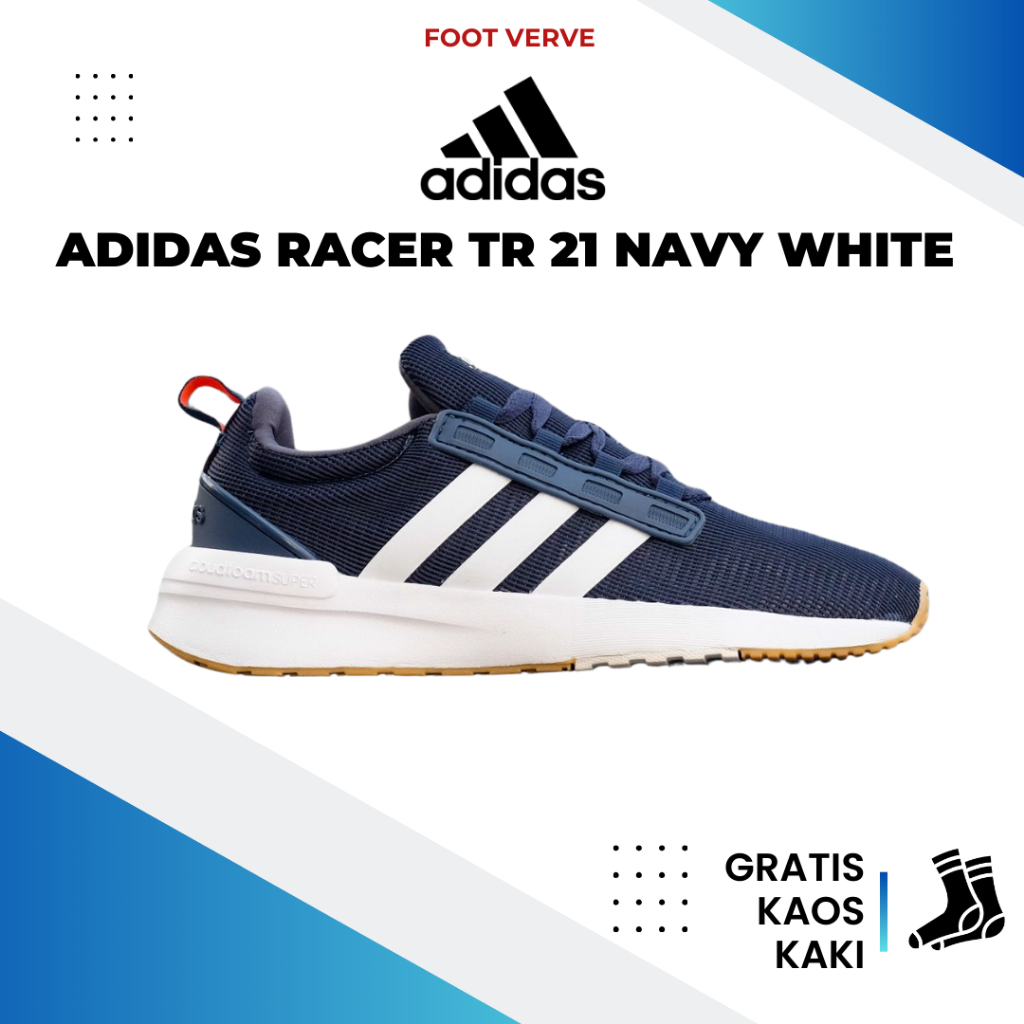 愛迪達 Adidas Cloudfoam Racer TR21 海軍白跑鞋運動鞋