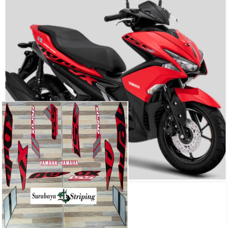 山葉 Merah 條紋貼紙 Yamaha Aerox 155 紅色 2019 2020