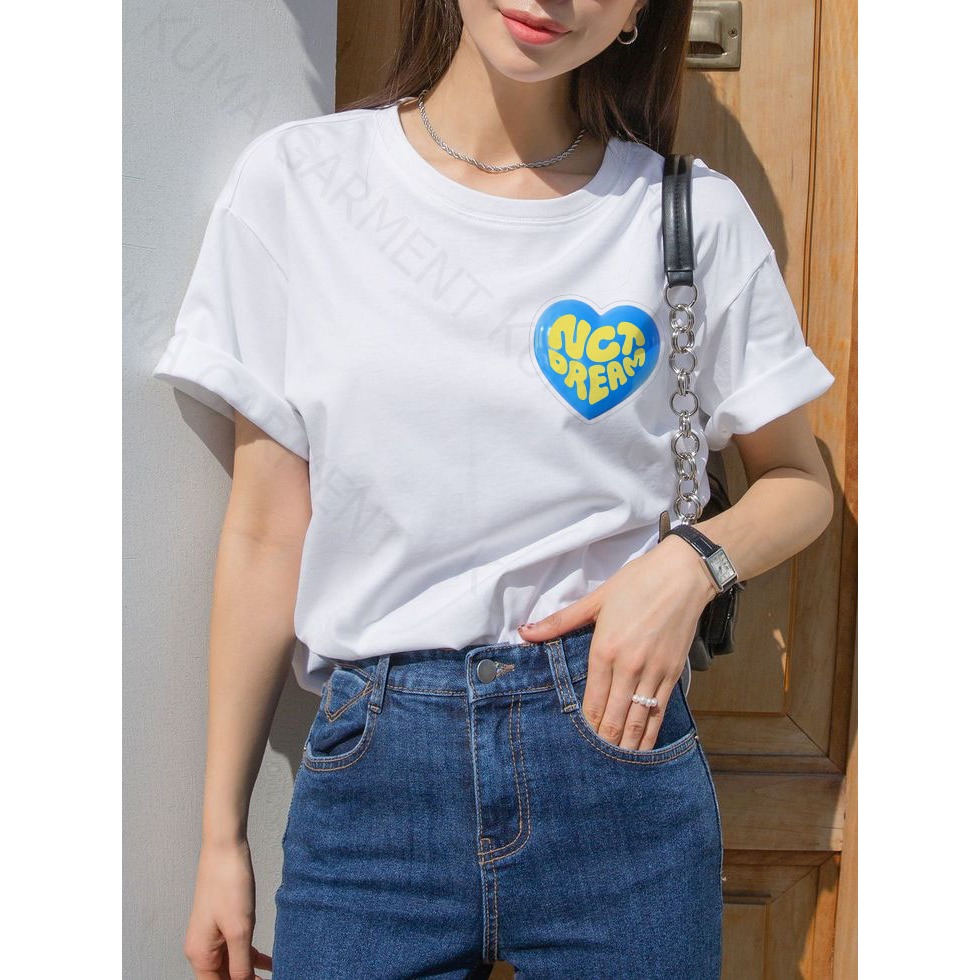 T恤女 NCT DREAM LOVE LOGO COTTON COMBED 30S T-SHIRT 青少年男女裝優質T恤