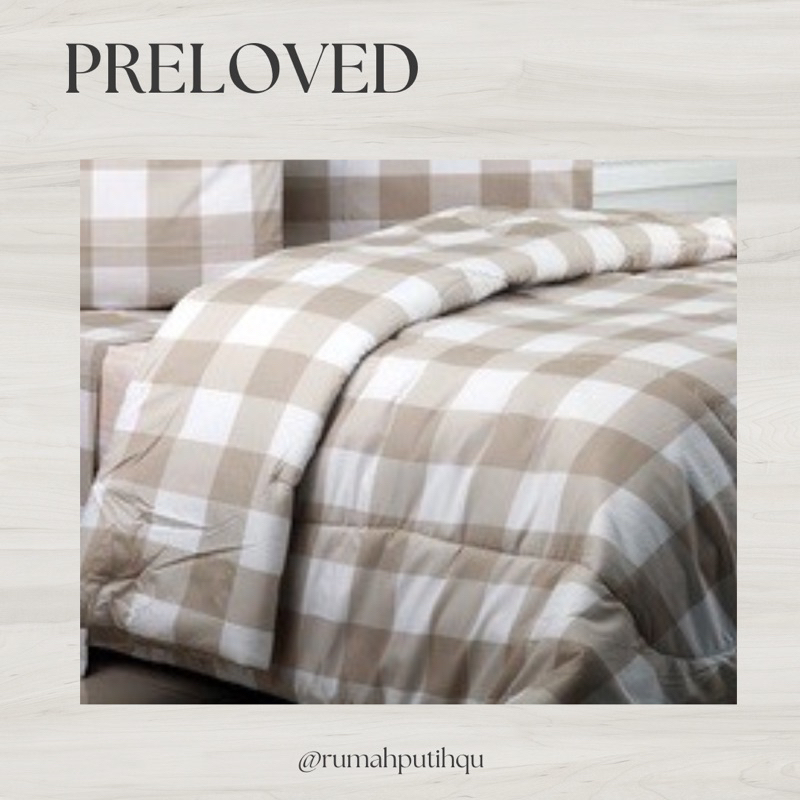 Preloved 床罩美學韓式靜厚床墊尺寸 160x200 或 180x200