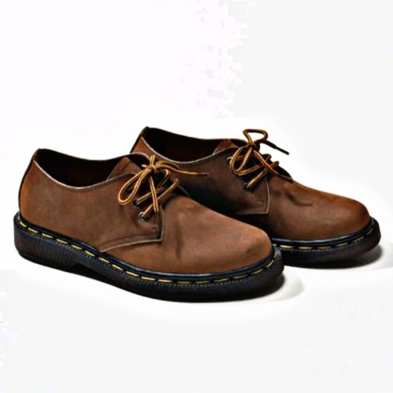 鞋 Vantel 1461 低幫 Dr Martens 絨面革 Orthoodoc 棕色皮革男士女士