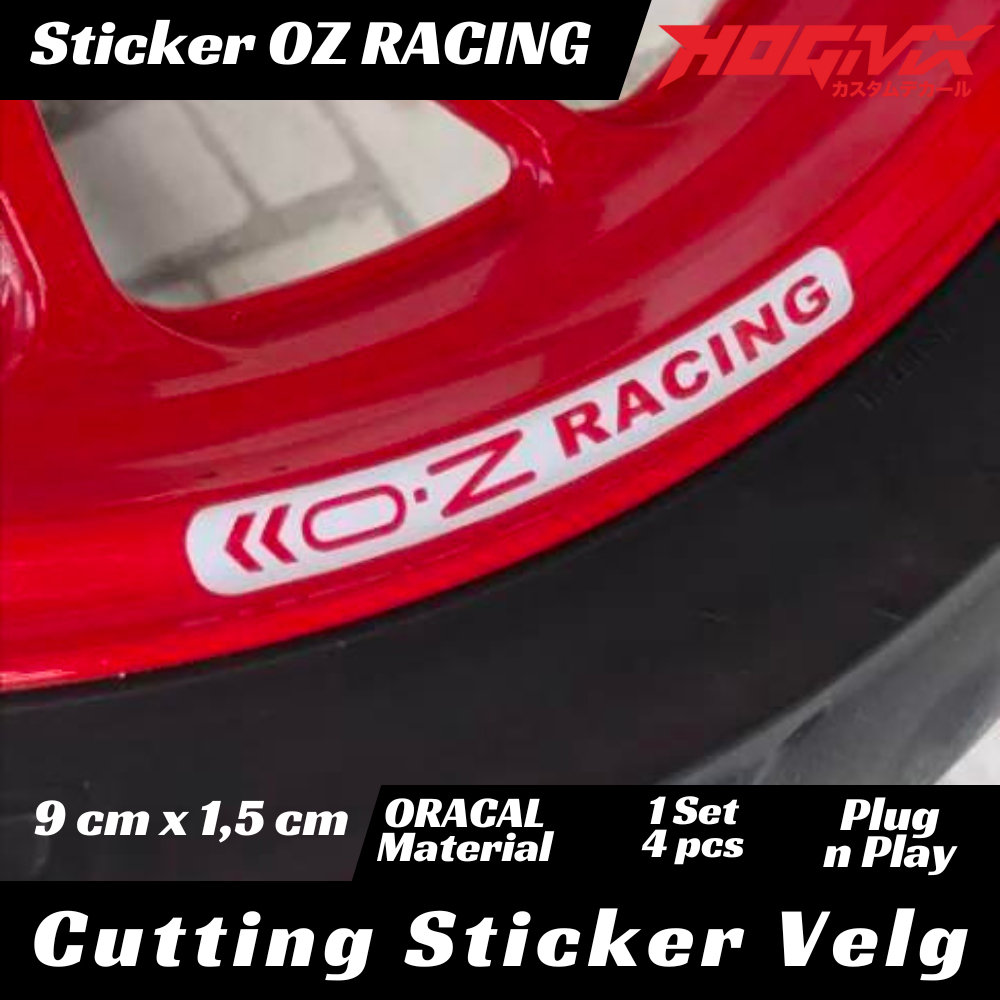 Oz RACING 摩托車輪輞貼紙最佳 Oracal 材料
