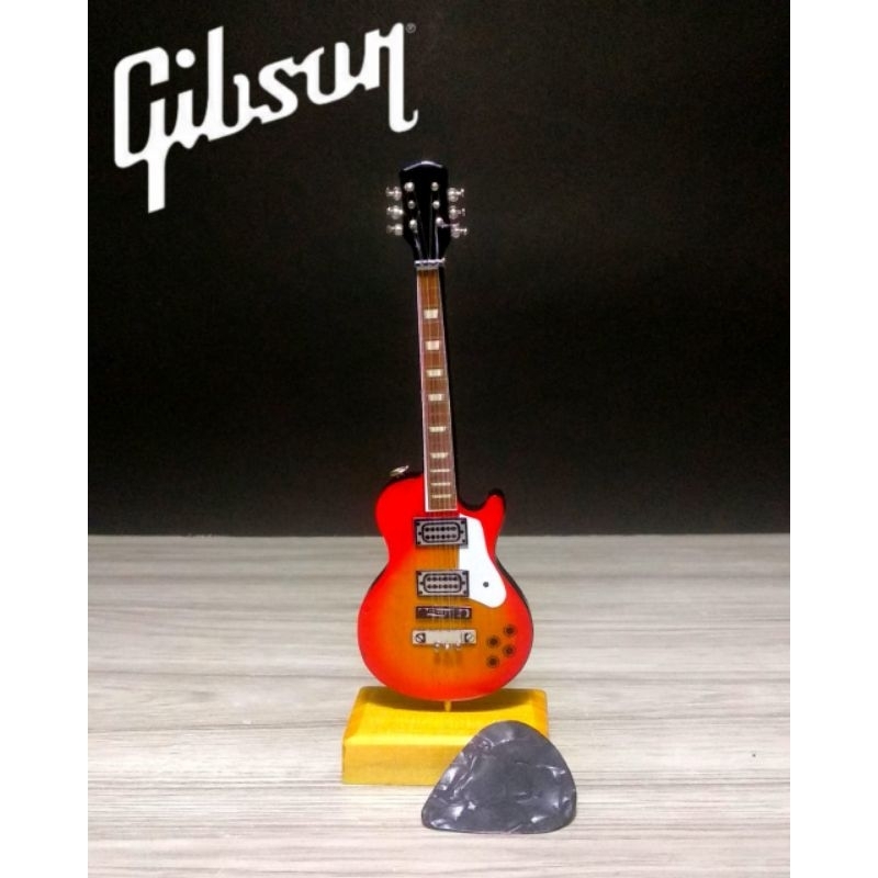 GIBSON 迷你吉他吉布森 LES PAUL ORANGE SUNBURST 1:12