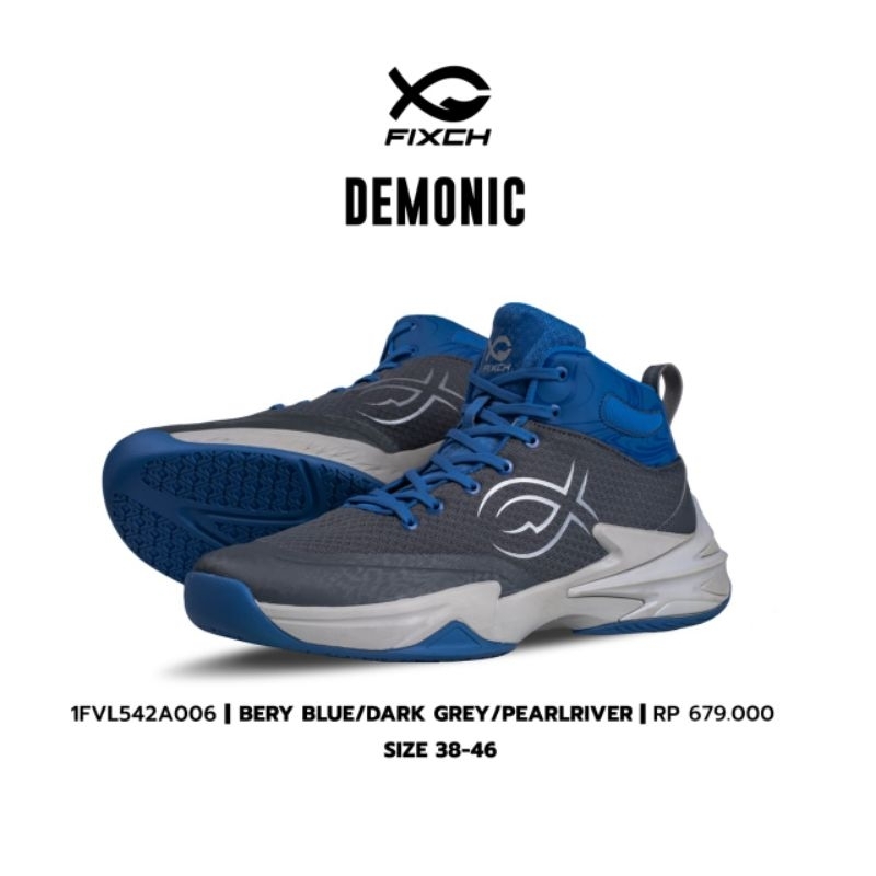 Fixch DEMONIC 最喜歡的漿果藍/珍珠河碼 1FVL542A006 VOLLEY 鞋 FIXCHS 全新原裝完