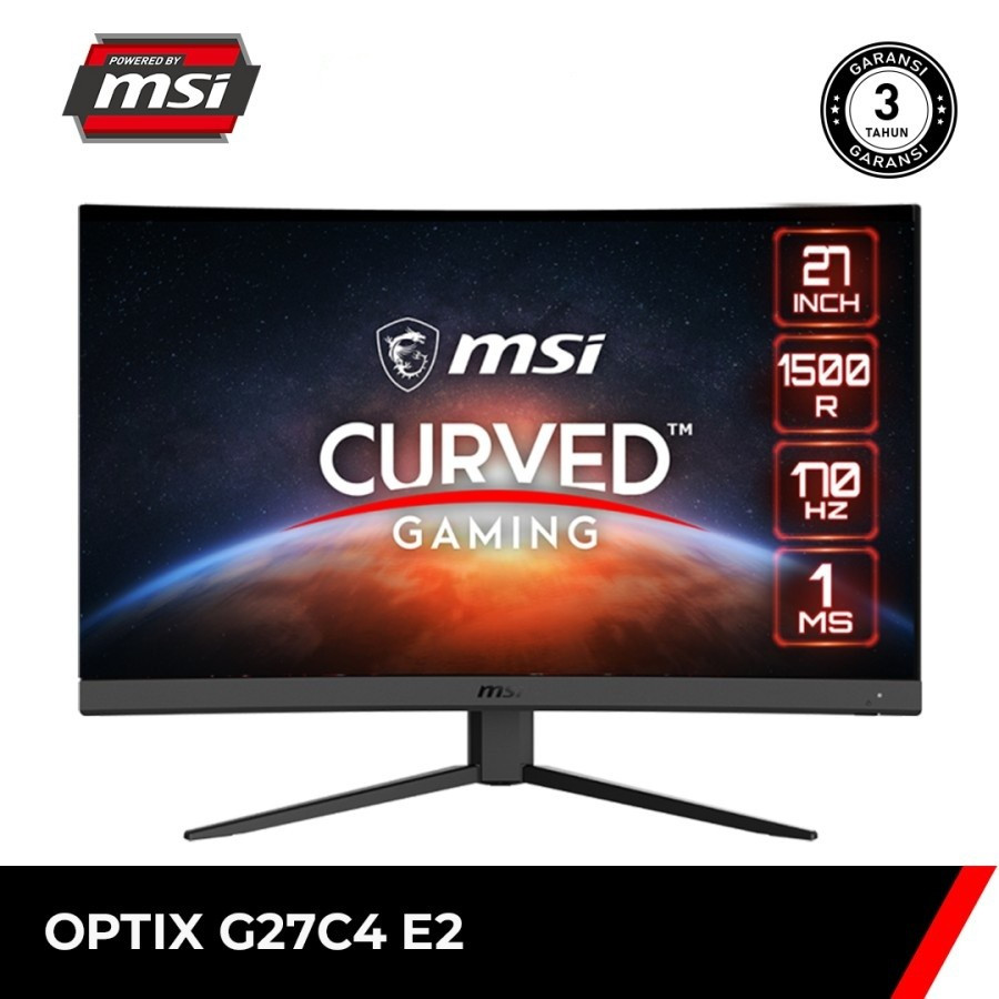 MSI 微星 LED 顯示器 24 OPTIX G27C4 E2 遊戲