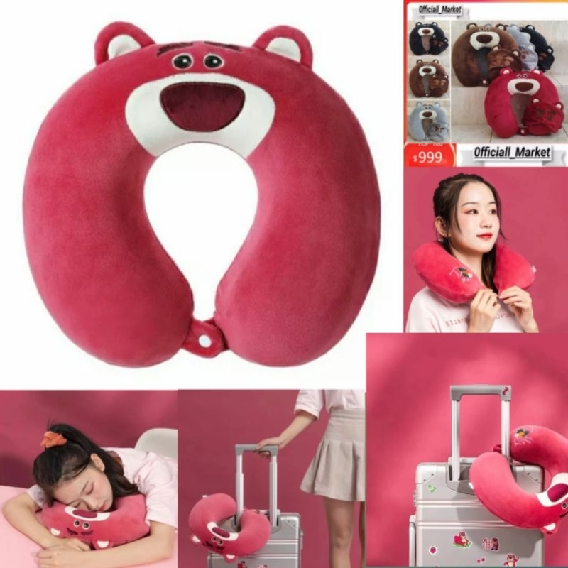 Mata 頸枕卡通人物洛索汽車頸枕成人玩具總動員免費眼罩柔軟舒適