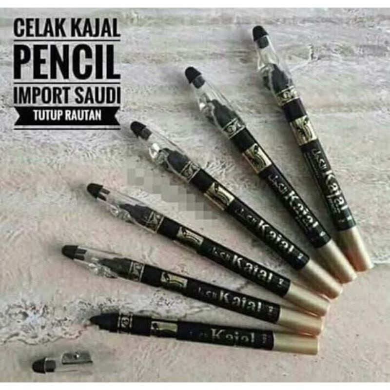 Mata Celak Calak Kajal鉛筆防水眉筆卷筆刀進口阿拉伯文