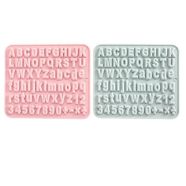 矽膠模具巧克力布丁軟糖字母大寫字母數字壓花漂亮
