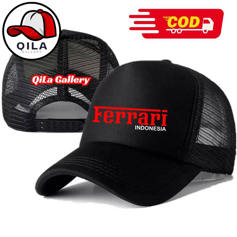 暢銷畫廊 FERRARI 卡車司機帽 FERRARI Distro 帽子標誌 FERRARI 帽子高級成人男士帽子原創男