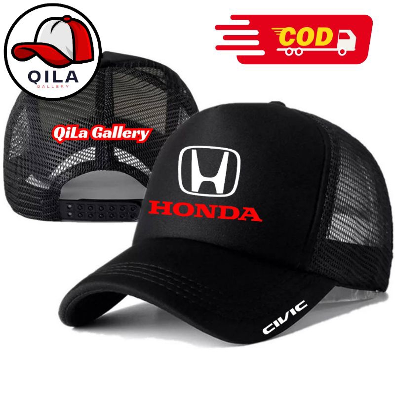暢銷畫廊 HONDA CIVIC 卡車司機帽 HONDA CIVIC 標誌帽 HONDA CIVIC 高級帽子成人男士帽