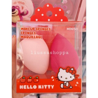 化妝海綿 Miniso Hello Kitty 蘋果系列化妝海綿