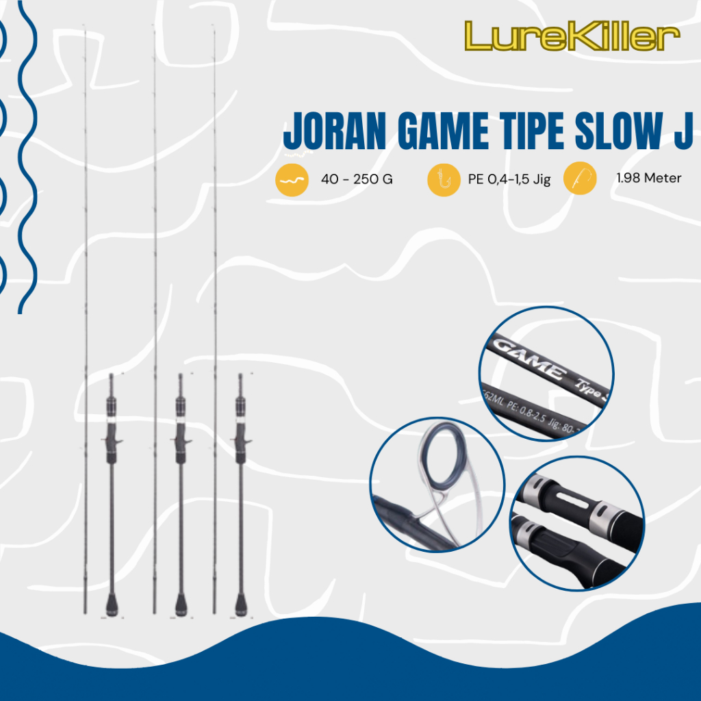 Lurekiller 釣魚竿跳汰機 GAME 型 Slow-J 1.98m 全富士碳材料 Hi-Power X wrap