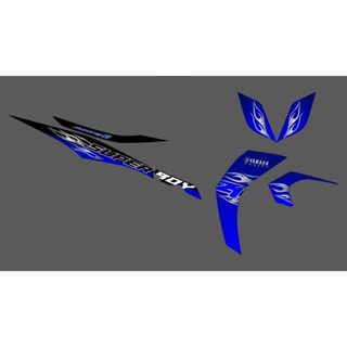 JUPITER Z1 定製 API 超級男孩透明貼紙條紋
