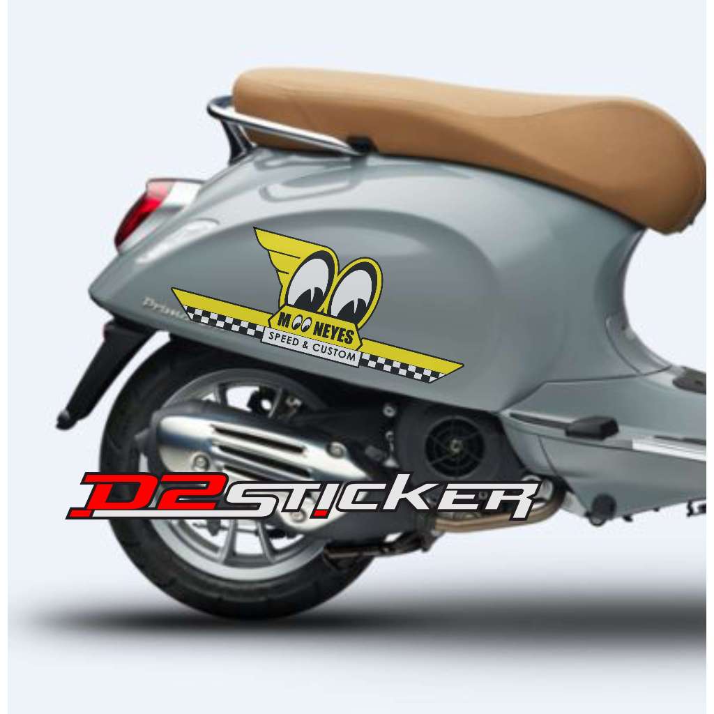 Vespa Sprint Primavera Mooneyes 貼紙