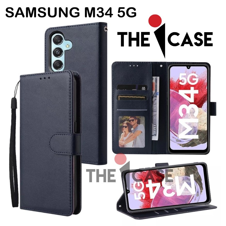 手機殼 SAMSUNG M34 5G 翻蓋款開合皮套還有照片和卡套翻蓋 hp 錶帶