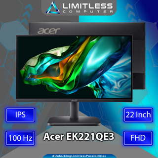 宏碁 Acer EK221QE3 100Hz 22 英寸 FHD IPS HDMI VGA LED 顯示器