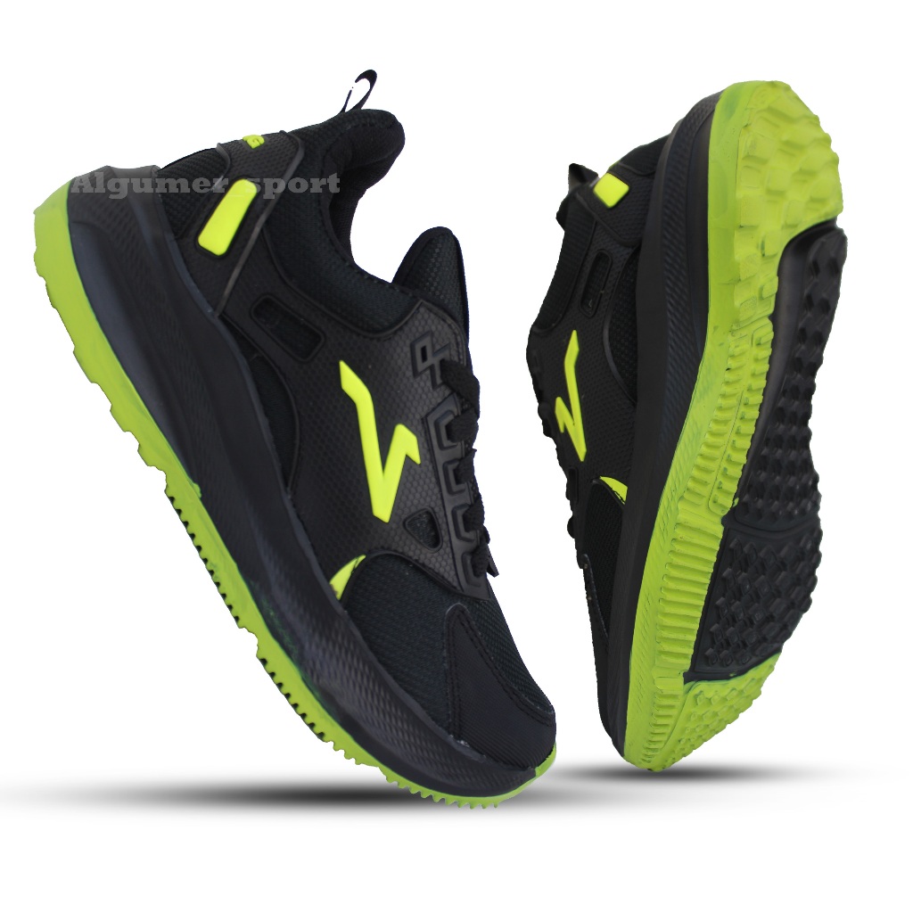 Vulung-sport LOW SNEAKERS男女黑綠運動鞋校鞋工作鞋跑步鞋訓練鞋