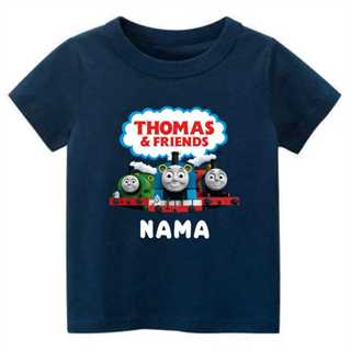 Thomas AND FRIENDS 火車兒童 T 恤免費名稱