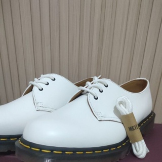 Putih Dr.martens 鞋帶 3 孔 65 厘米白色