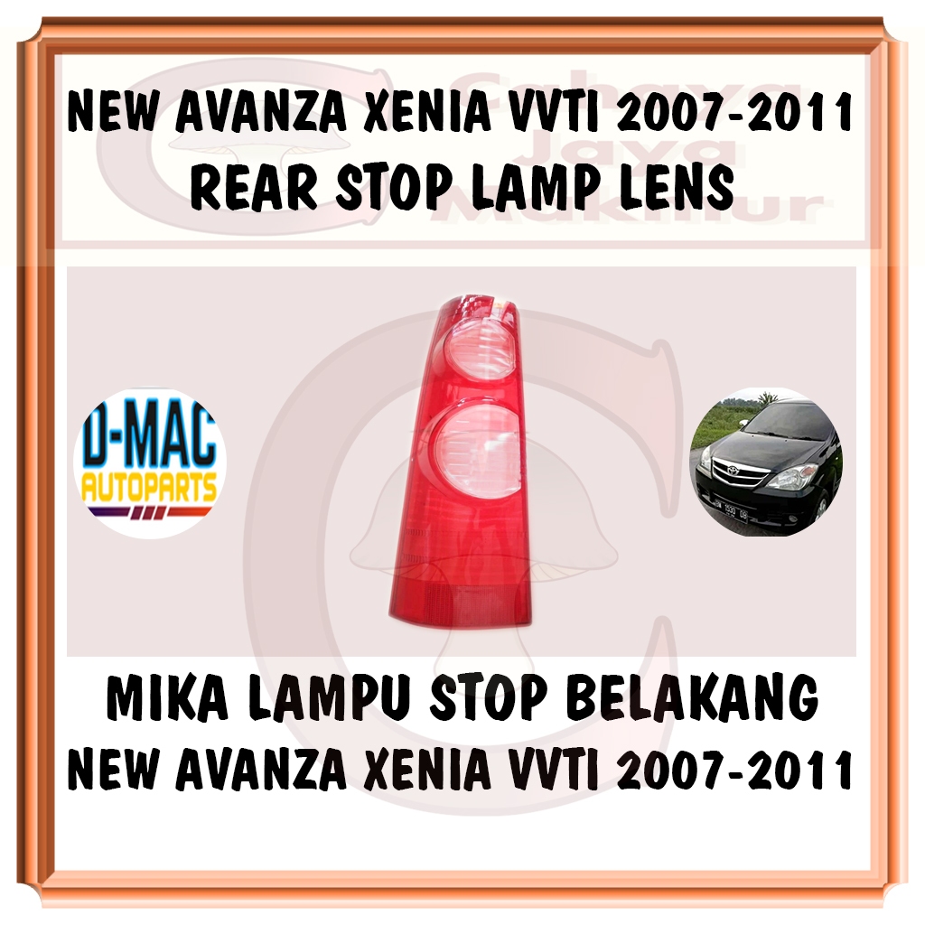 豐田 Pcs Mika 玻璃燈剎車燈剎車轉向信號 Sen 後 Toyota Avanza Daihatsu Xenia