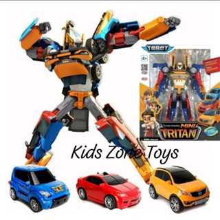 Kzt 兒童玩具機器人組合 Tobot 汽車 3 合 1 Tritan 迷你