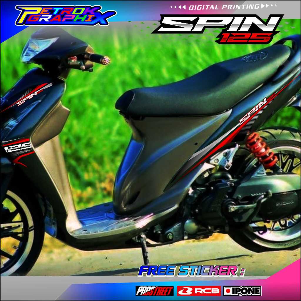 鈴木 SPIN 125 摩托車變體條紋貼紙清單 SUZUKI SPIN 125 變體