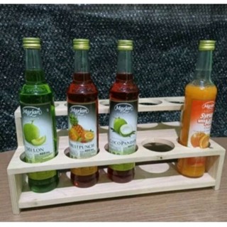 木製油瓶架美學飲料瓶架多功能極簡木架