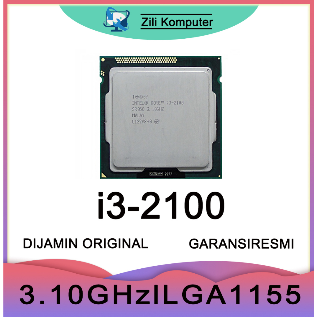 處理器英特爾酷睿 i3 2100 l PC 處理器英特爾酷睿 i3 2100 3.10 GHz lga 1155 原裝
